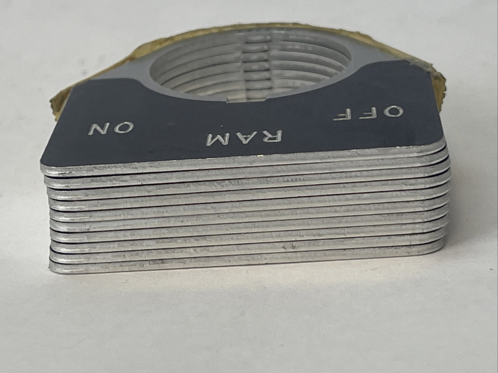 CUTLER HAMMER EATON 30-2727 RAM OFF ON LEGEND PLATE (LOT OF 10)1