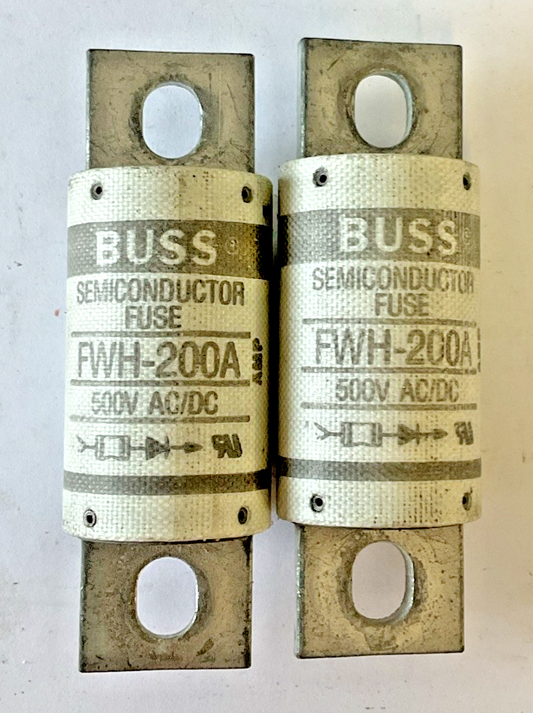 BUSS FWH-200A SEMICONDUCTOR FUSE  500VAC/DC ***LOTOF2***0