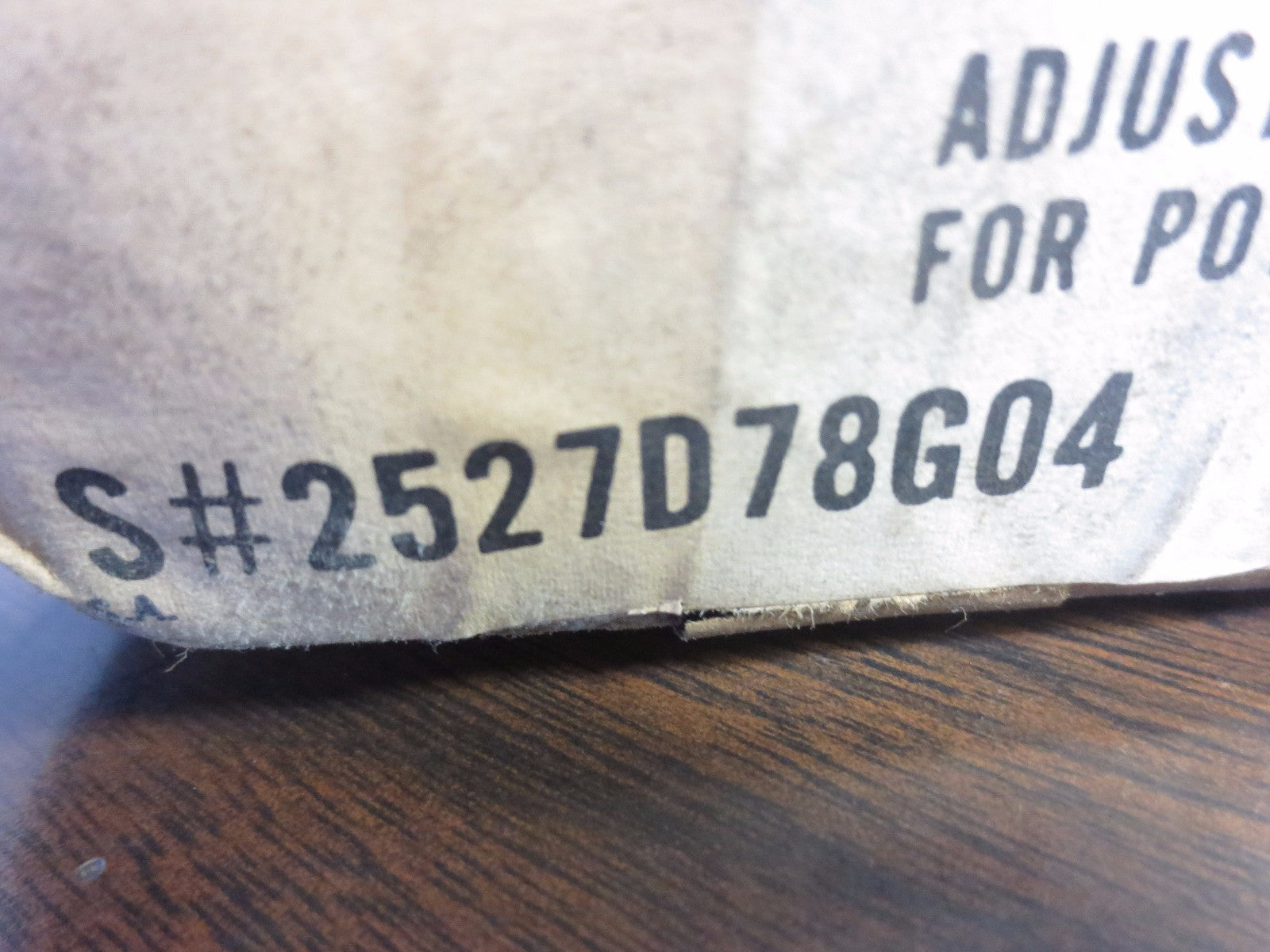 WESTINGHOUSE 2527D78G04 BUS DUCT VERTICAL HANGER, ADJUSTABLE2