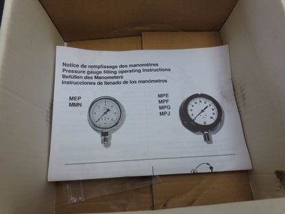 BOURDON HAENNI MPG6A60H37US6A PROCESS GAUGE 0-5000psi - MPG130A - NEW SURPLUS6