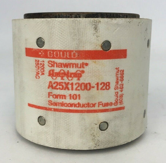 GOULD SHAWMUT AMPTRAP A25X1200-128 SEMICONDUCTOR FUSE 1200AMP 250VAC0