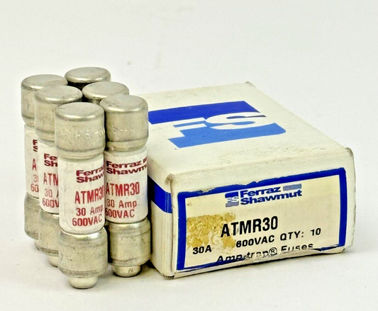 FERRAZ SHAWMUT - *BOX OF 6* - ATMR30 - AMP-TRAP FUSES - 600 VAC/ 30 A0