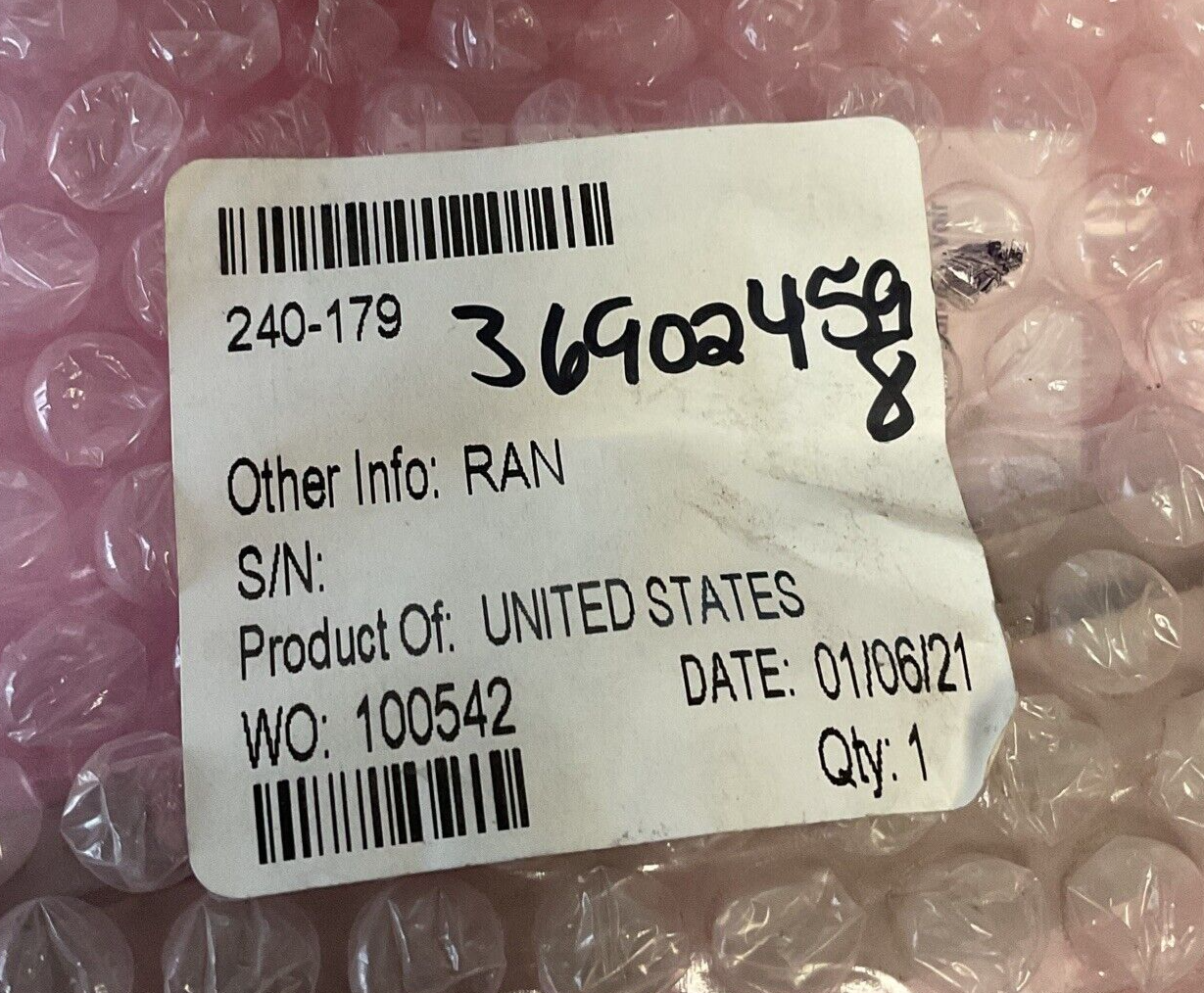 NUMATICS 240-179 JUMPER CLIP ***LOTOF2***1