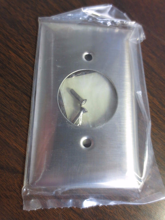 BRYANT S6111 STAINLESS STEEL COVER PLATE, SINGLE RECEPTACLE - NEW SURPLUS0