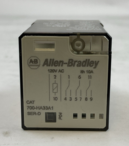 ALLEN BRADLEY 700-HA33A1 SER D 120VAC (LOT OF 2)1