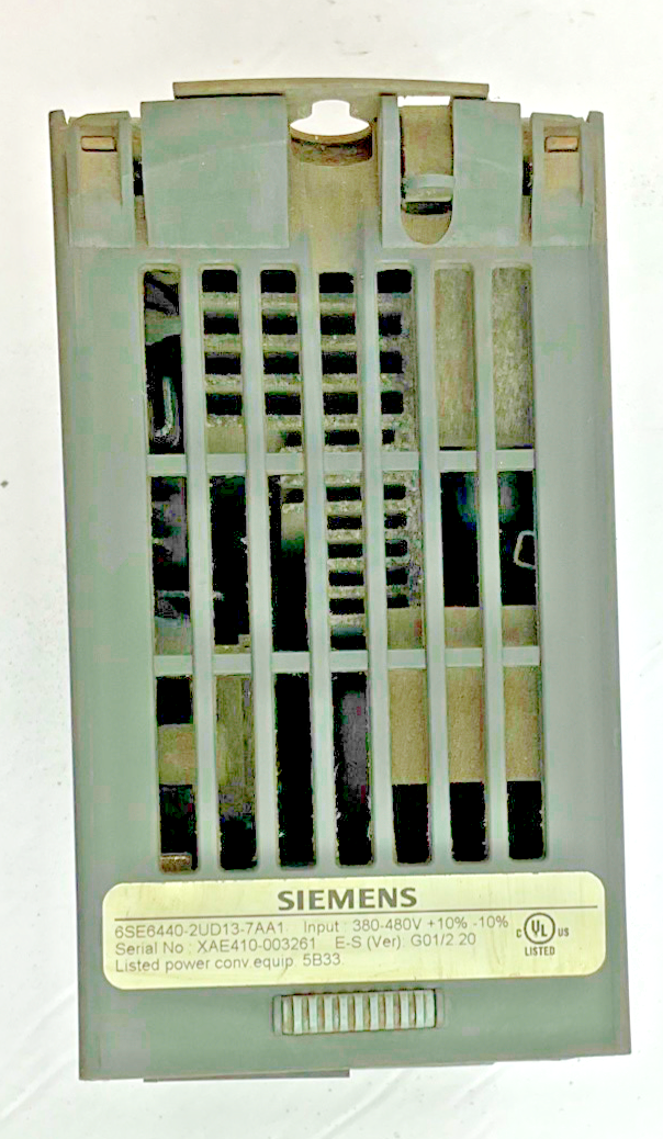 SIEMENS 6SE6440-2UD13-7AA1 FREQUENCY INVERTER MICRMASTER VER. G01/2.208