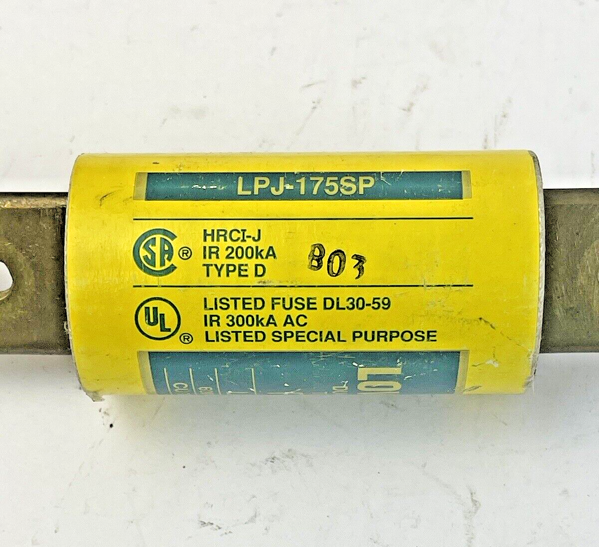 BUSS - LPJ-175SP- DUAL-ELEMENT, TIME DELAY, CURRENT-LMTG - FUSE - 125A, 600 VAC4