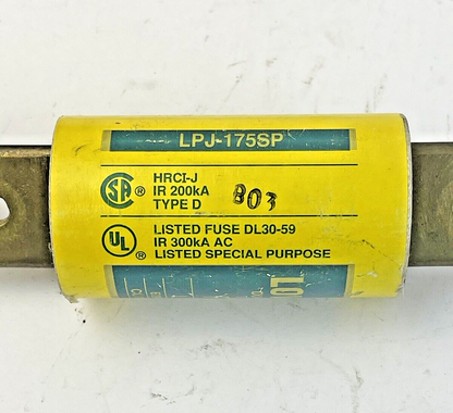 BUSS - LPJ-175SP- DUAL-ELEMENT, TIME DELAY, CURRENT-LMTG - FUSE - 125A, 600 VAC4