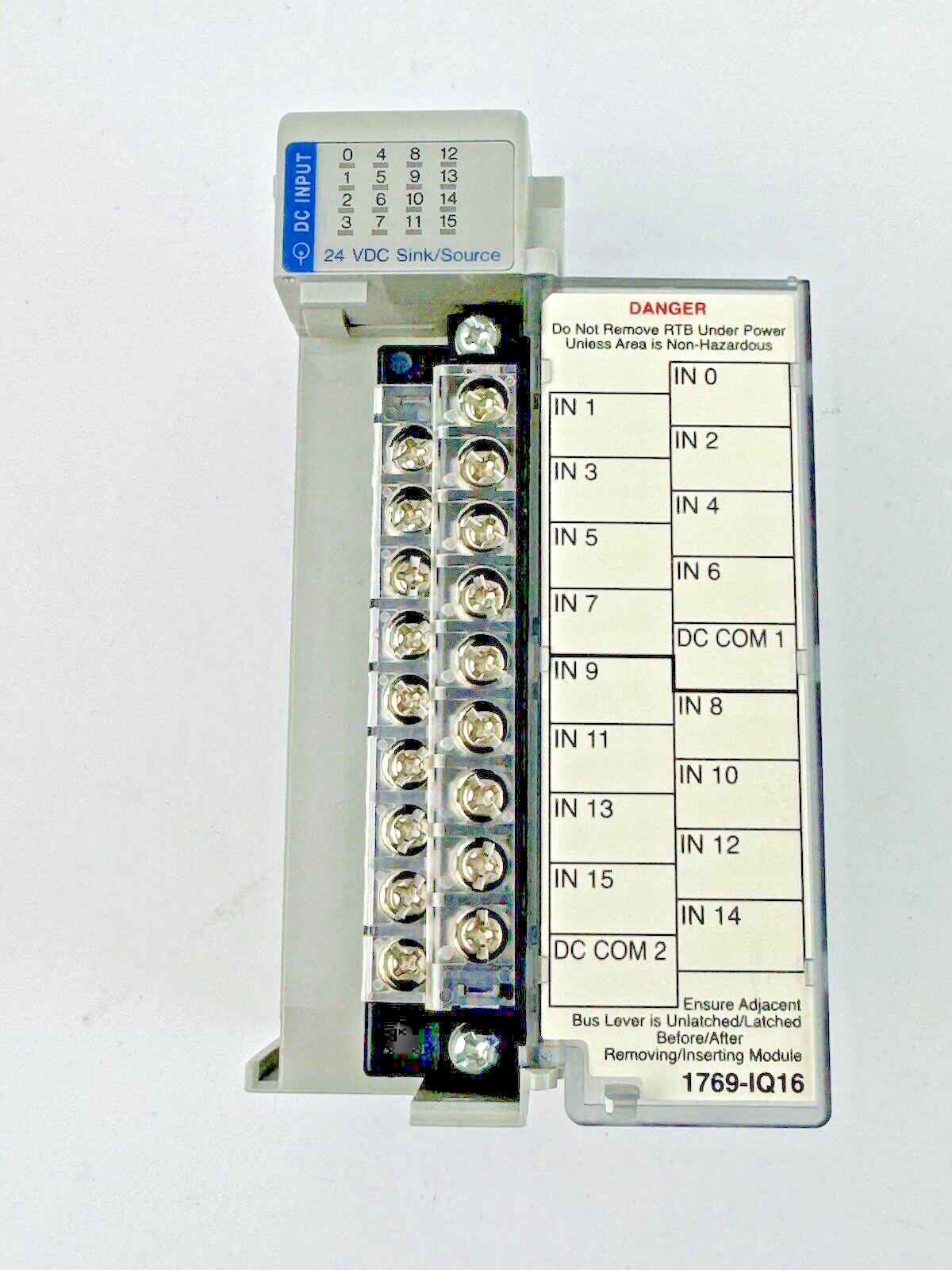ALLEN-BRADLEY - 1769-IQ16 SER. A, F/W REV 3.1, DIR/VER 10000550525/02 - 16 PT.8