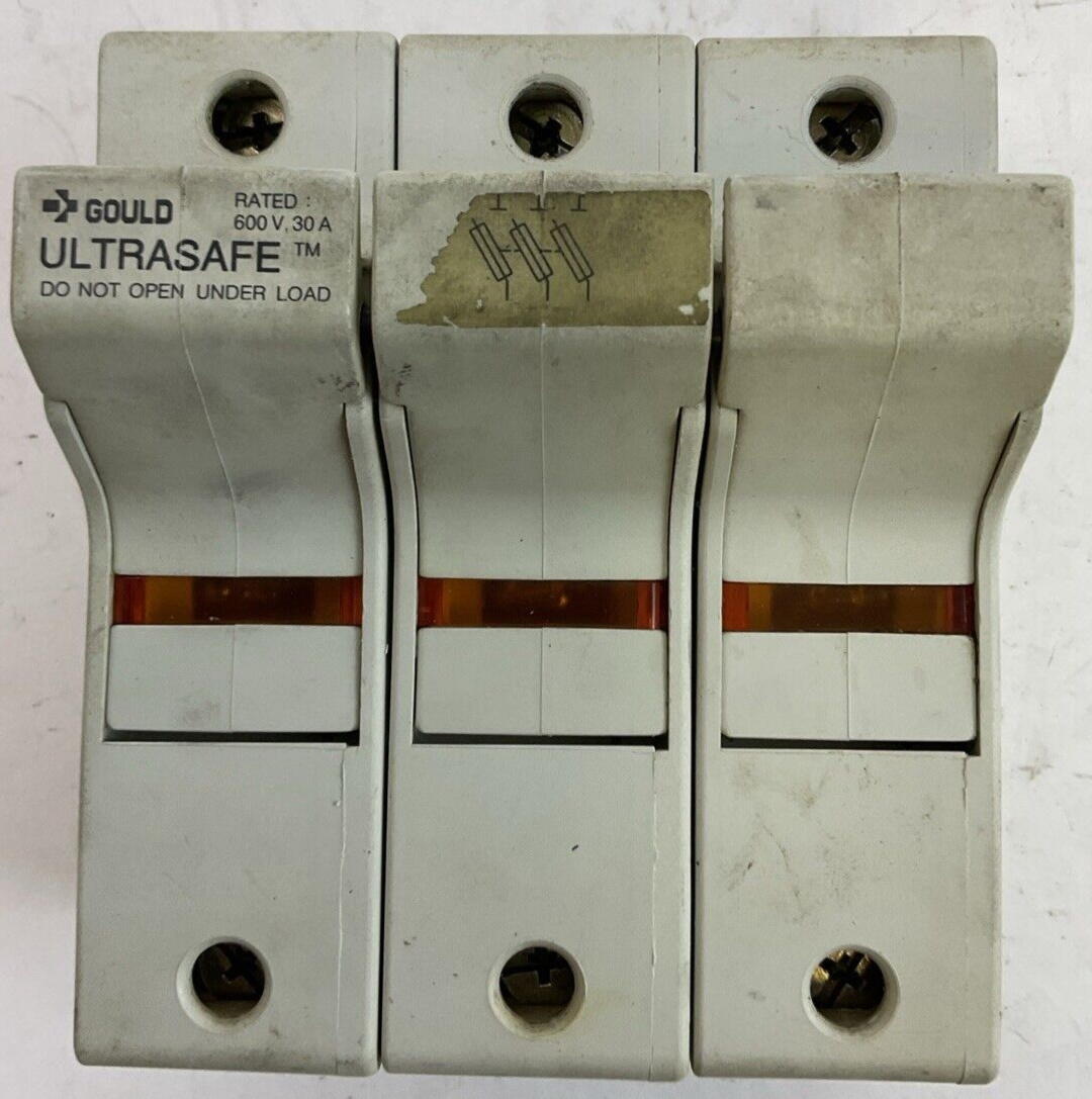 GOULD US3J3I FUSE HOLDER 30A 600V USE CLASS J FUSES HRC-I0
