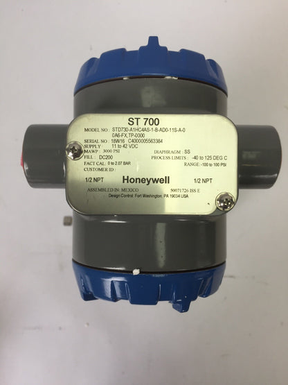 HONEYWELL STD730-A1HC4AS-1-B-AD0-11S-A-00A6-FX,TP-0000 STD700 DP TRANSMITTER2
