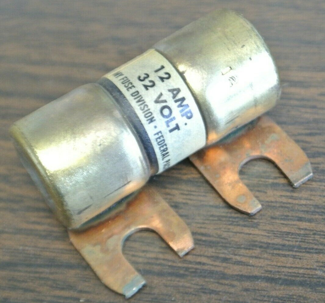 ECONOMY / FPE OBH-12 BOLT-ON FUSE / 12A / 32VDC / NEW SURPLUS0
