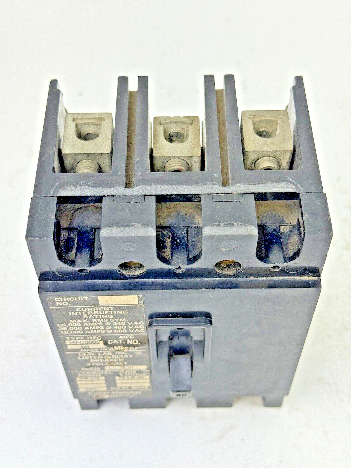 CUTLER-HAMMER - HFC3090 - CIRCUIT BREAKER - 90A/ 600 VAC/ 3 POLE6
