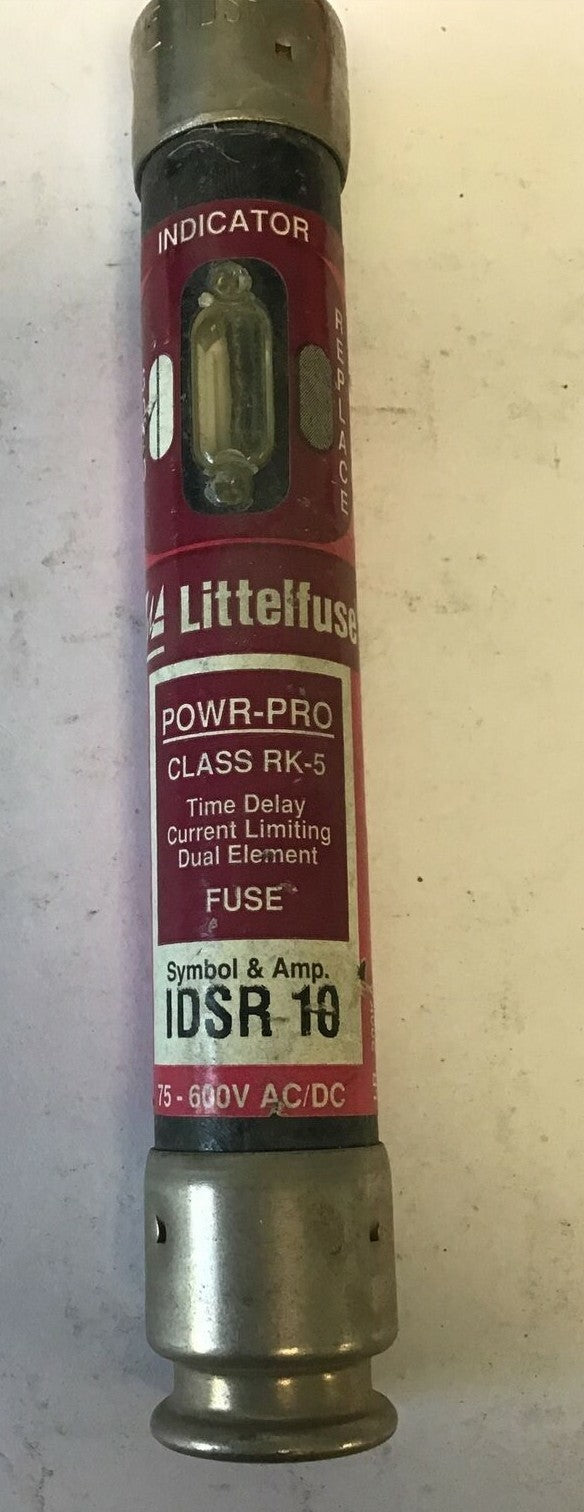 LITTELFUSE IDSR 10 FUSE POWR-PRO RK5 10A 600VAC TIME DELAY  ***LOTOF2***1