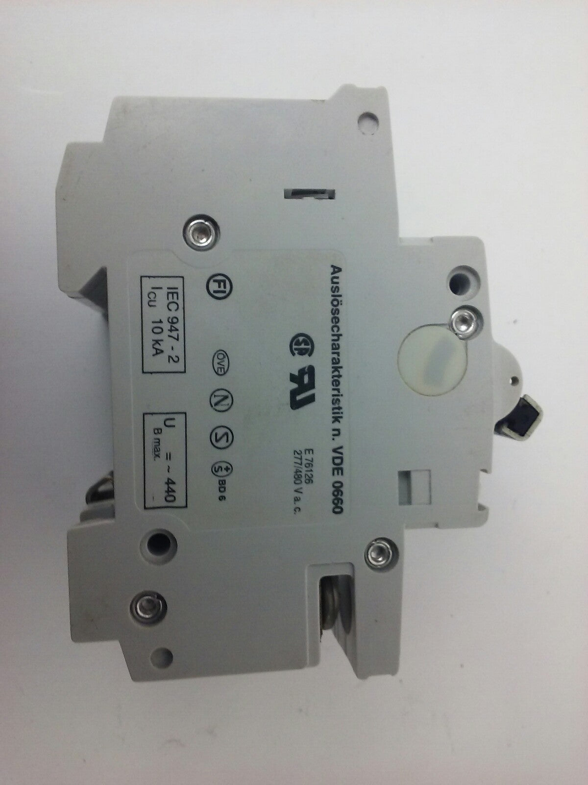 ABB S273, CIRCUIT BREAKER, K 16A, 3POLE, 277/480VAC, MAX 440, 10KA, VDE0660, NEW4