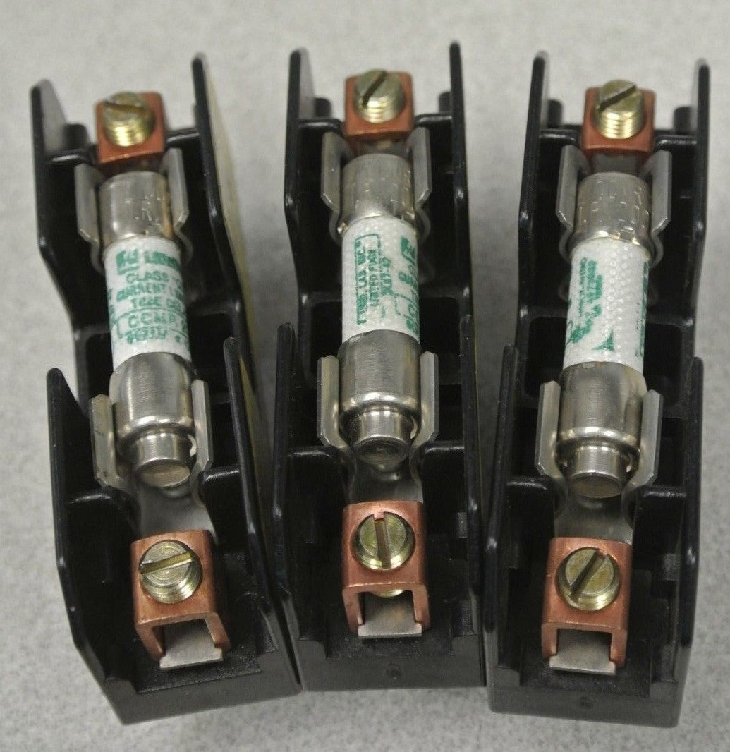 LOT of 3 / BUSS / BUSSMANN BM6031B FUSE HOLDER / 600V / 30A2