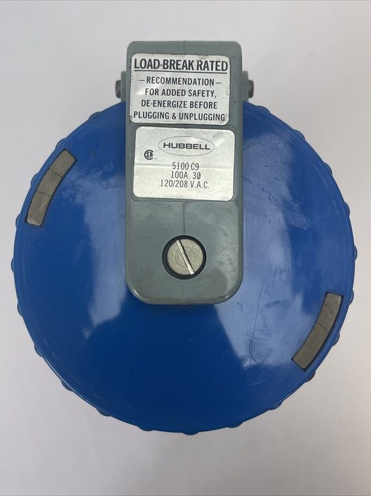 HUBBELL 5100C9 PIN & SLEEVE CONNECTOR 100A 120/208VAC0