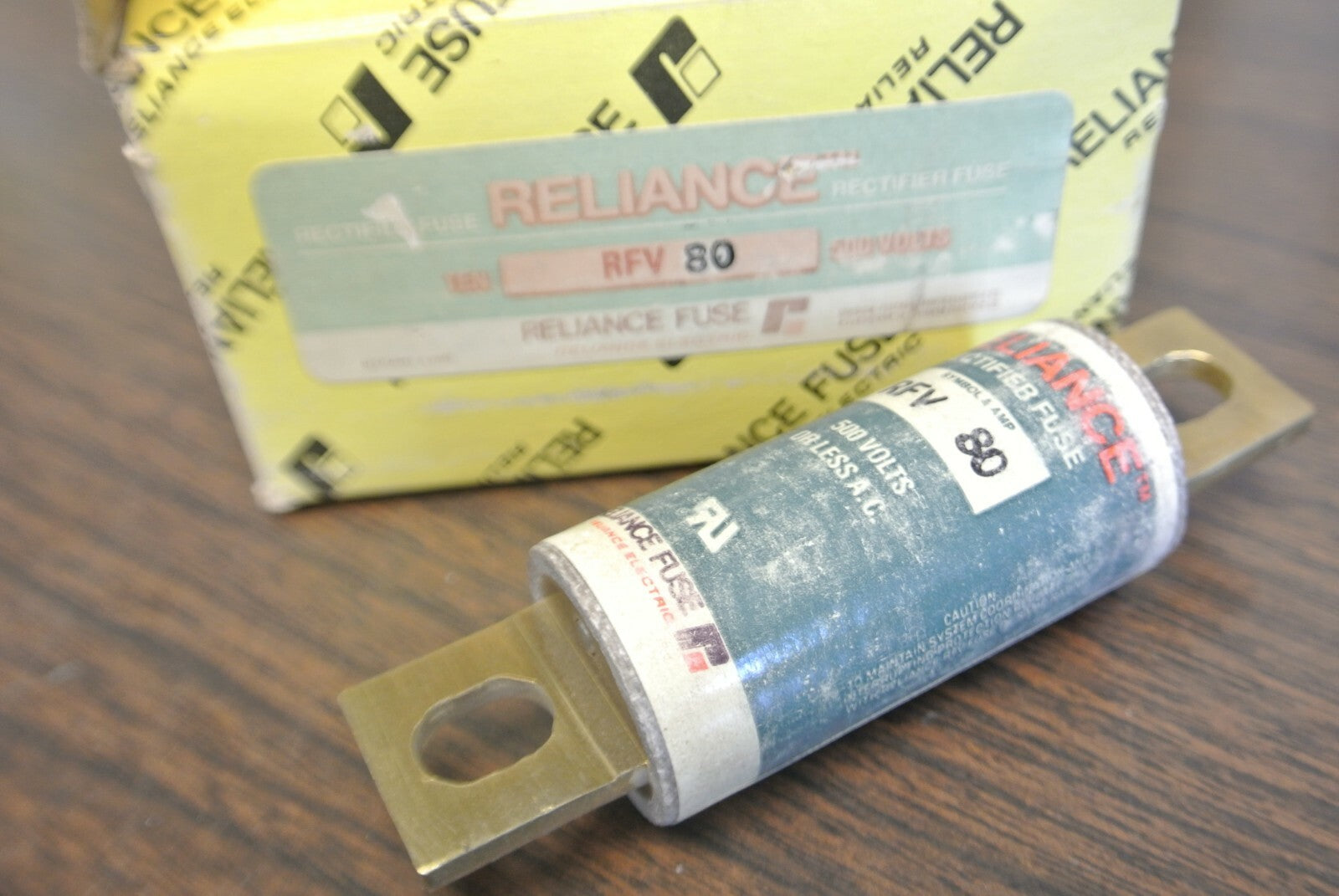 RELIANCE RFV80 RECTIFIER FUSE / 80A / 500V / NEW SURPLUS / EACH / RFV 802