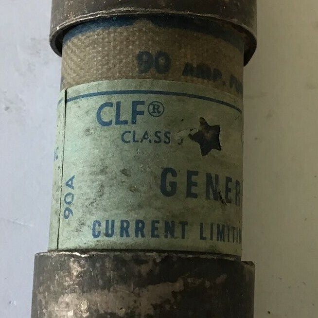 GENERAL ELECTRIC GF8B90 CURRENT LIMITNG FUSE 600VAC 90A  CLASS J***LOTOF4***5