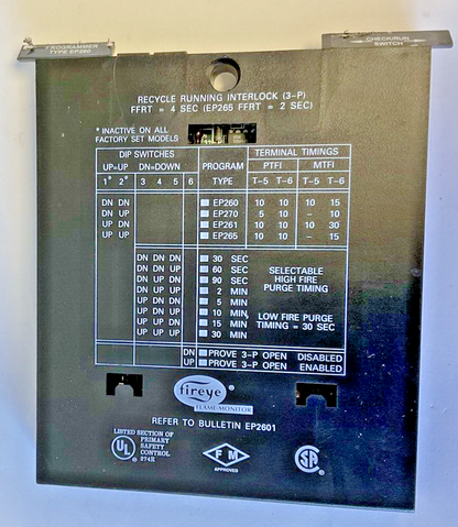 FIREYE EP260 PROGRAMMER MODULE -EP26010