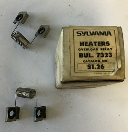 CLARK / SYLVANIA OVERLOAD HEATER RELAY S1.26 BUL.7323 ***LOTOF2***0