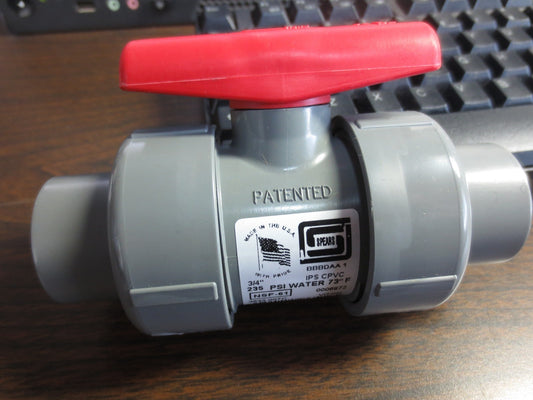 SPEARS 3632-007C TRUE UNION BALL VALVE - CPVC, 3/4" VITON 235 PSI - NEW SURPLUS0