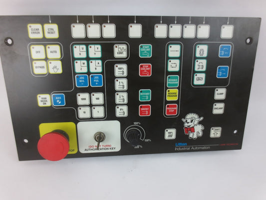 INDRAMAT / REXROTH BTM1.01/00 CONTROL PANEL / OPERATOR INTERFACE w/ E-STOP0