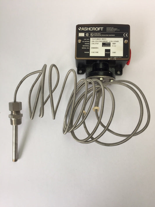 ASHCROFT T424T10030 XBXFS TEMPERATURE REGULATING EQUIPMENT 15A,125/250/480VAC 0