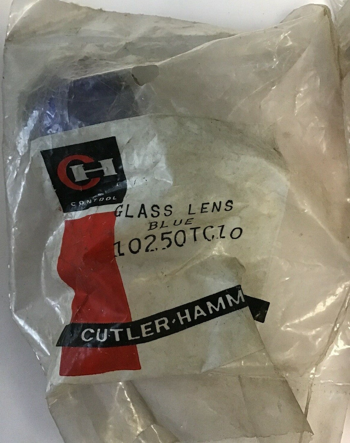 CUTLER HAMMER 10250TC10 GLASS LENS  BLUE***LOTOF 4***1