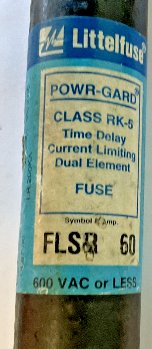 LITTELFUSE FLSR 60 POWR-GARD RK5 60A ***LOTOF2***2