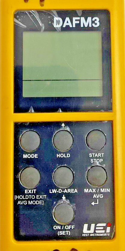 UEI DAFM3 DIGITAL AIRFLOW METER 9V ***NO BATTERY INCLUDED***4