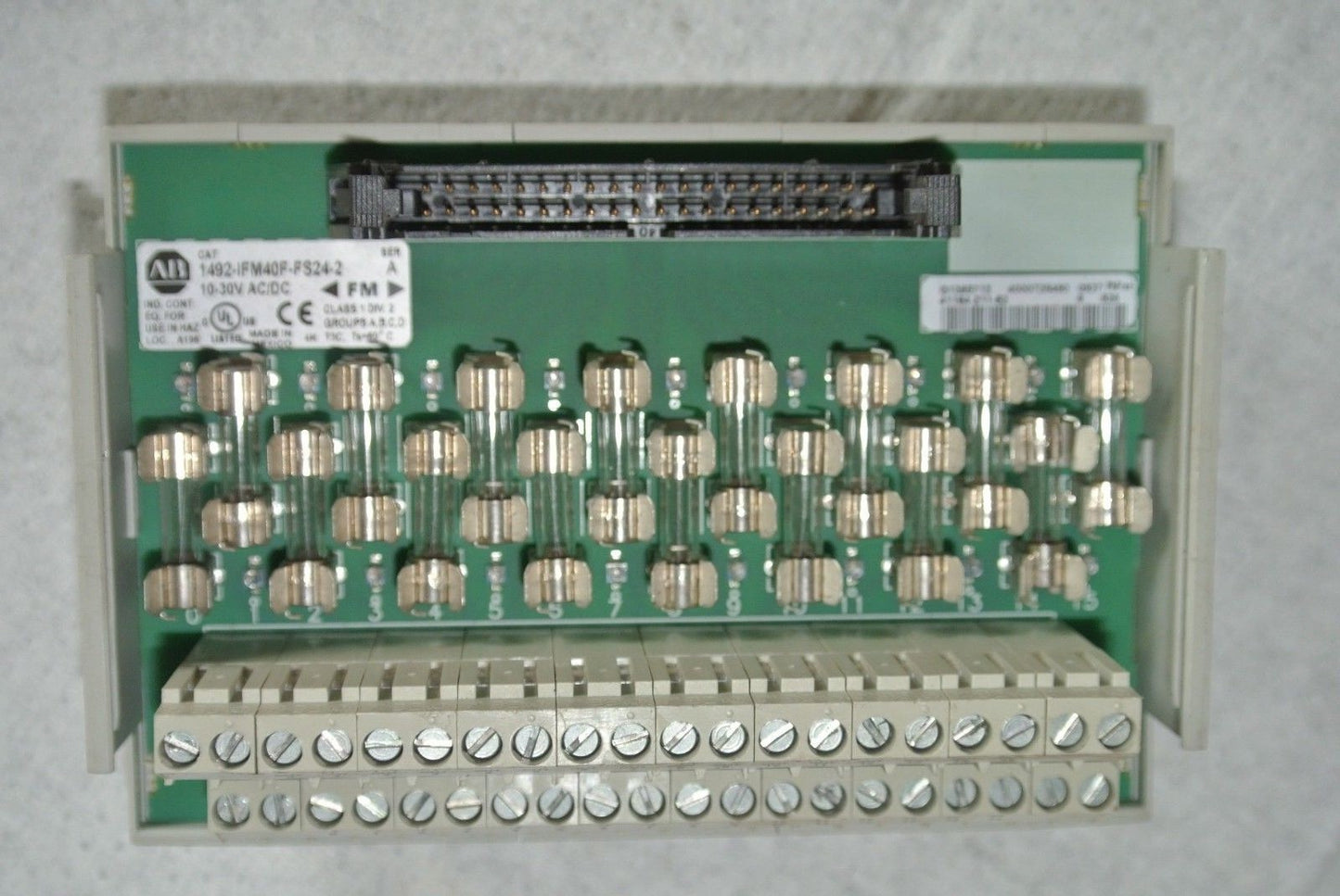 ALLEN-BRADLEY 1492-IFM40F-FS24-2 DIGITAL INTERFACE MODULE, FUSED, 40-Pt 24VAC/DC4