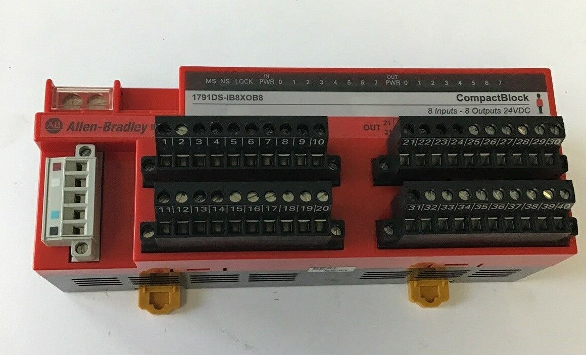 ALLEN BRADLEY 1791DS-IB8X0B8 COMPACT BLOCK 24VDC SER.A REV.C010