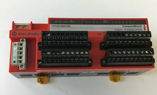 ALLEN BRADLEY 1791DS-IB8X0B8 COMPACT BLOCK 24VDC SER.A REV.C010