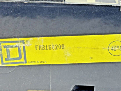 SQUARE D - FHB16020B - I-LINE MOLDED CASE CIRCUIT BREAKER - 1 POLE/ 20 A/ 277VAC6