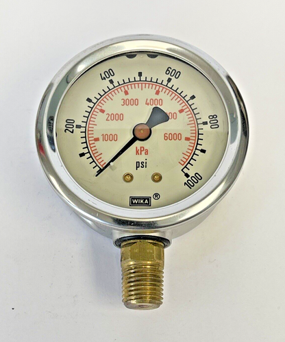 TOPRING - 55.648 - PRESSURE GAUGE - 2.5" DIAMETER, 1/4" LM, 0-1000 PSI3