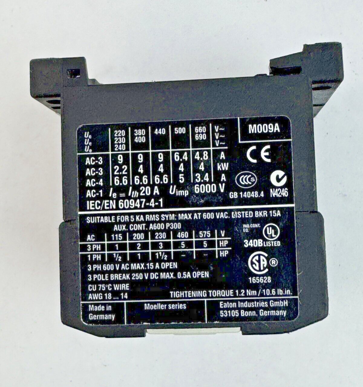 EATON / MOELLER - DILEM-10 - XTMC9A10 - CONTACTOR6