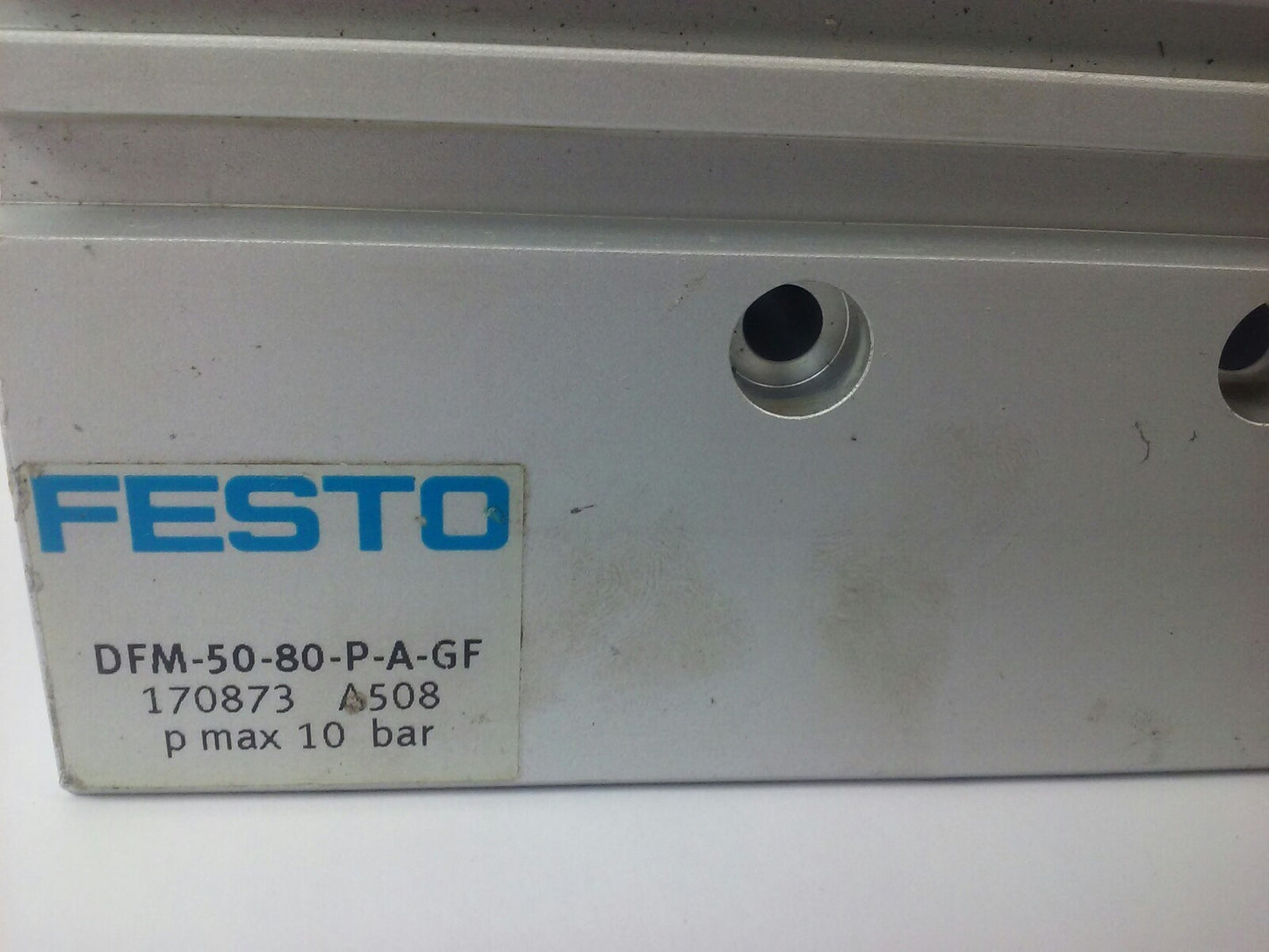 FESTO DFM-50-80-P-A-GF AIR CYLINDER DFM-50-80, PMAX= 10BAR, DFM5080PAGF1