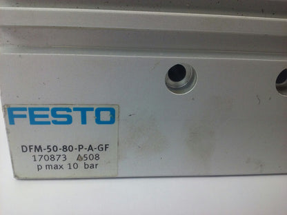 FESTO DFM-50-80-P-A-GF AIR CYLINDER DFM-50-80, PMAX= 10BAR, DFM5080PAGF1