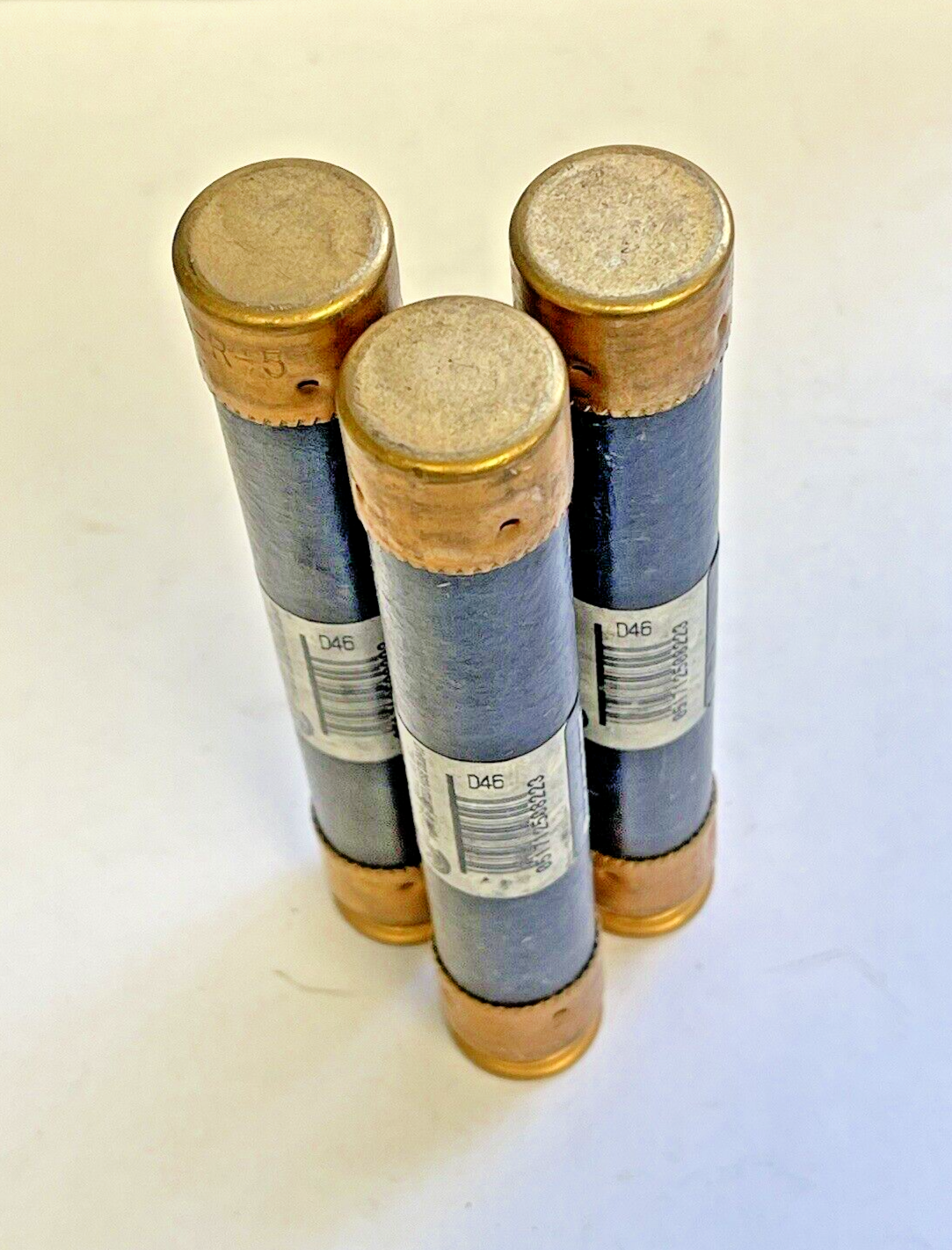 FUSETRON *LOT OF 3* - FRS-R-5 - DUAL-ELEMENT, TIME-DELAY, CURRENT LMTG. 5A 600 V2