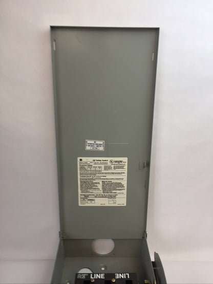 GE TH3223R FUSIBEL SAFETY SWITCH TYPE 3R MODEL 10 100A 240VAC 250VDC 2P TYPE 3R7