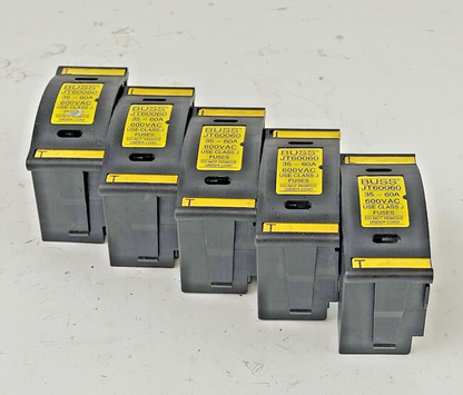 BUSSMANN **LOT OF 5** JT60060  FUSEHOLDER  60A, 600VAC1