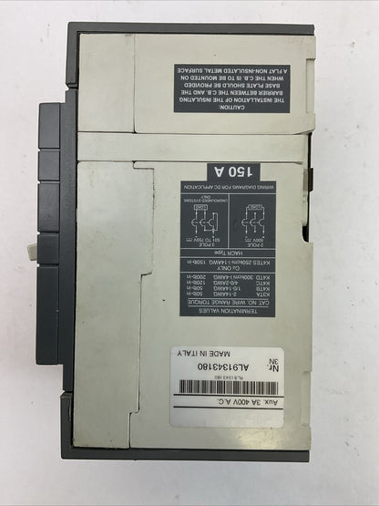 ABB SACE S3 CIRCUIT BREAKER 150A 480VAC 500VDC 2POLE TYPE S3N4