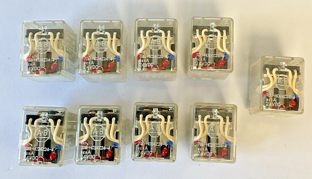 ALLEN BRADLEY 700-HC24Z24-4 RELAY 24VDC SER.A 1/6HP 5A 50/60HZ ***LOTOF9***0