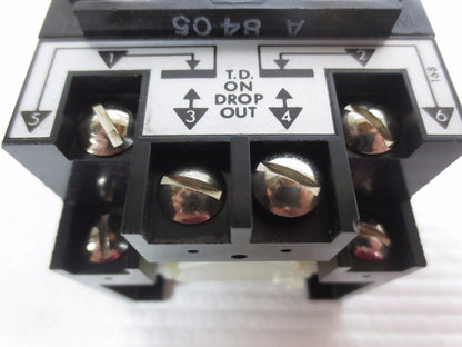 AGASTAT 7022AF TIME DELAY RELAY - 1-10 MINUTES - 120V, 60Hz6