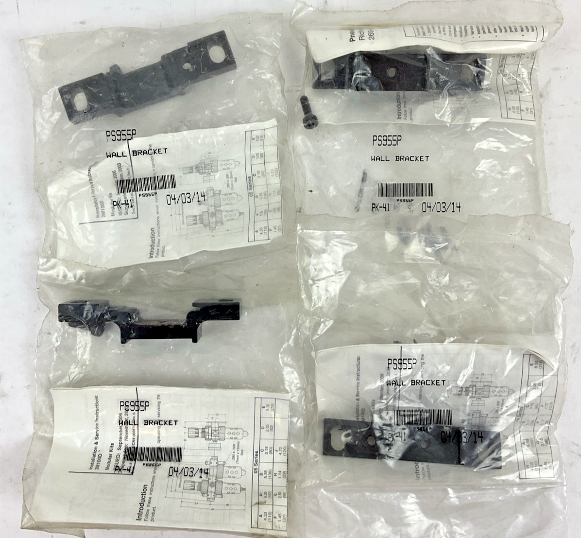 PARKER PS955P WALL BRACKET ***LOTOF4***0