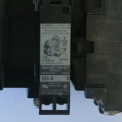 ALLEN BRADLEY 509-BOD STARTER SIZE 1 SER.B W/CB236 COIL W/O HEATER8
