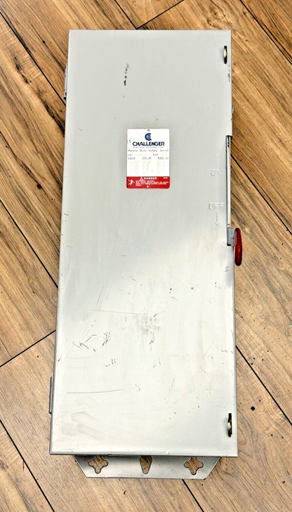 CHALLENGER - HD3630 - SAFETY SWITCH - 100 AMP, 3 POLE, 600 VAC, NEMA TYPE 11
