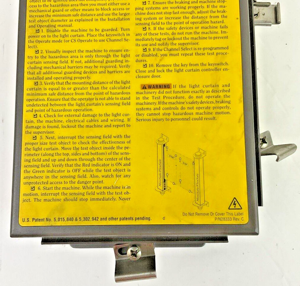 STI 43268-0040 LIGHT CURTAIN CONTROLLER MS4304B-2 115VAC 50/60HZ .250A2