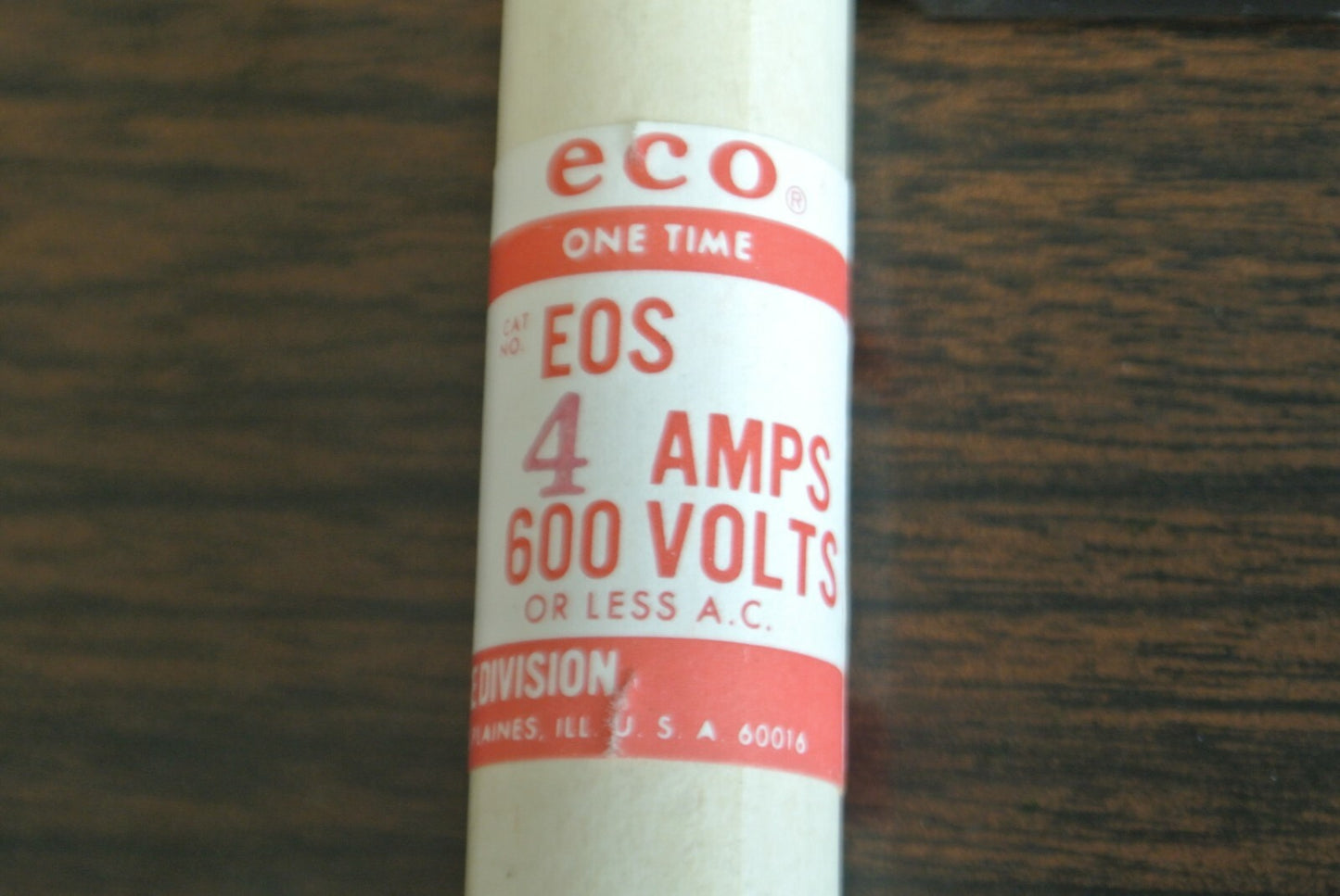 BOX of 10 / ECONOMY / ECO EOS-4 ONE-TIME FUSE / 4A / 600V / NEW SURPLUS1